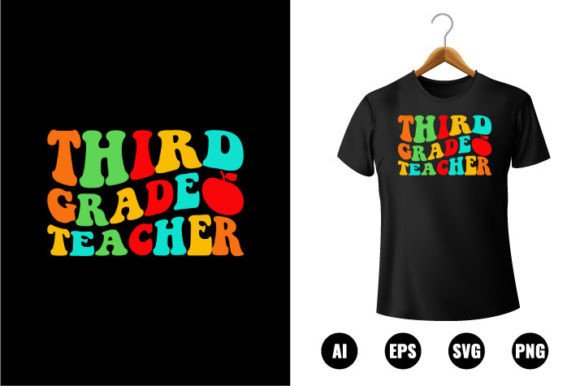 3rd Grade Teacher T-shirt Design