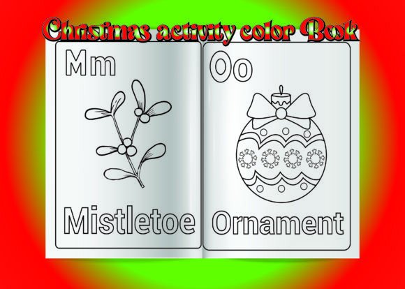 Christmas Activity Color Book, Pre a-Z