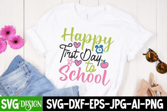Happy First Day to School SVG Design