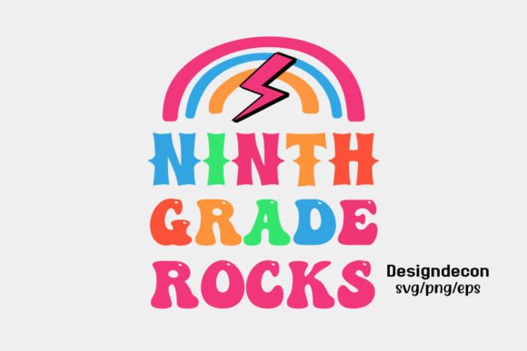 Ninth Grade Rocks Retro Sublimation SVG: A Strategic Asset for Creative Professionals