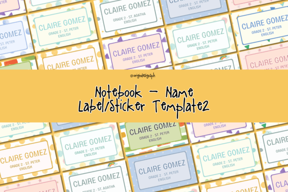 Notebook Name Label Sticker2