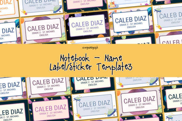 Notebook Name Label Sticker3