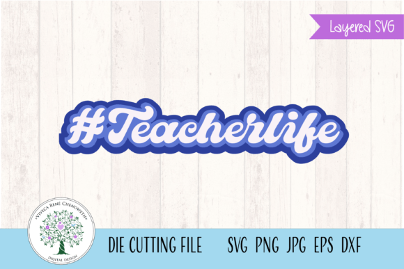 Retro Teacher Life Design for T-Shirt