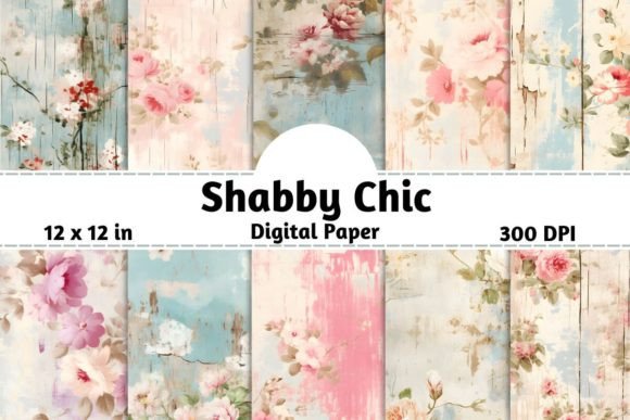Shabby Chic Seamless Digital Paper: A Versatile Tool for Creative Projects