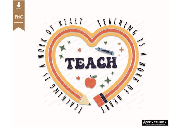 Teaching is a Work of Heart PNG, Teacher