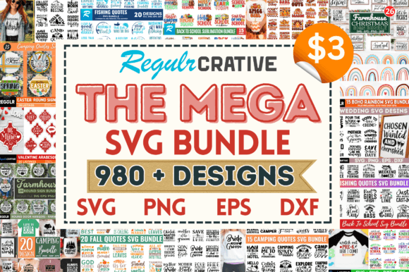 The Mega SVG Big Bundle: Your All-in-One Digital Design Vault